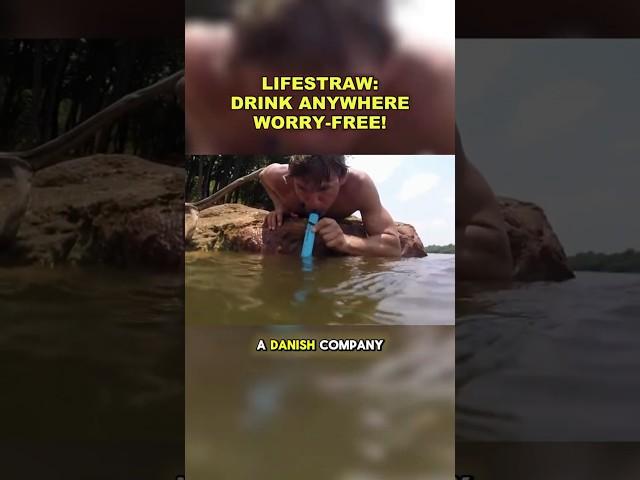 How This Magical Straw Turns Dirty Water into Safe Drinking Water!  #survivalgear #cleanwater