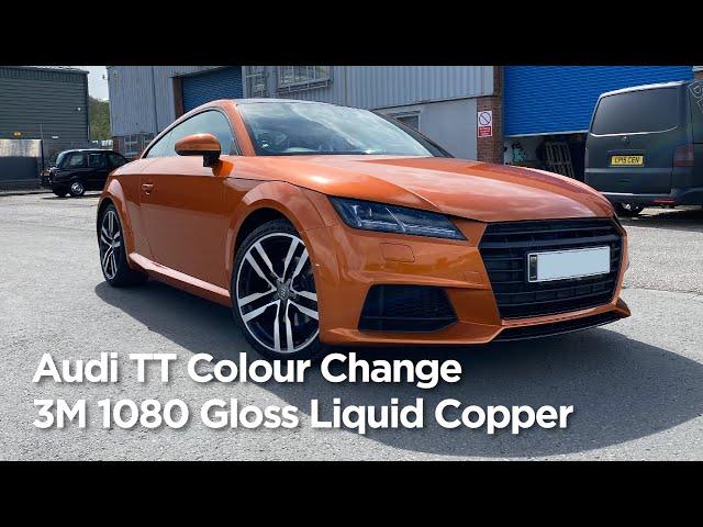 Audi TT - Full 3M™ 1080 Gloss Liquid Copper Wrap with 2080 Gloss Black Detailing