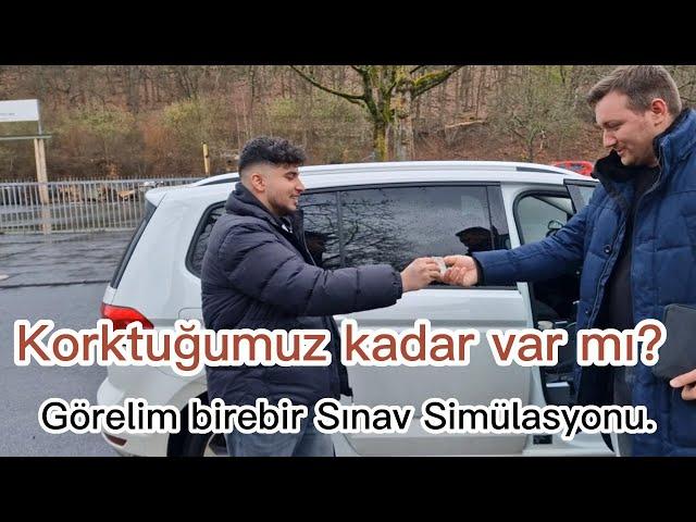 Almanya'da ehliyet sınavı gerçekçi SIMÜLASYON. Korktuğumuz kadar değil göreceksiniz