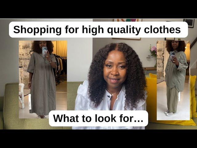 How to spot high quality clothes | Anesu Sagonda