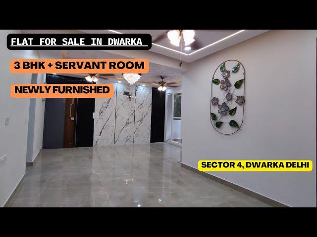 FLAT FOR SALE IN DWARKA | 3 BHK WITH SERVANT ROOM | PAARIJAT APARTMENT SECTOR 4 DWARKA DELHI