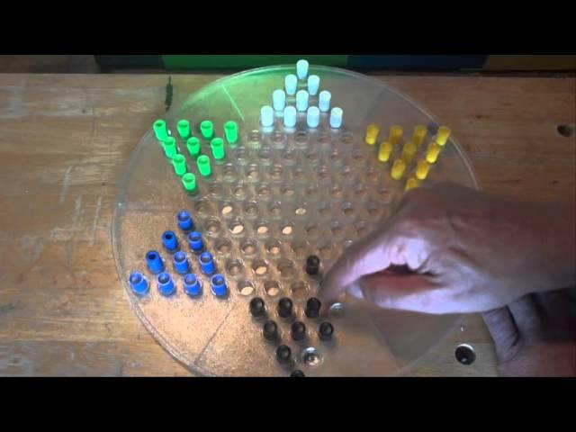 How to Move Quickly in Chinese Checkers - Starting Trick - Across the Board (at the start of game)