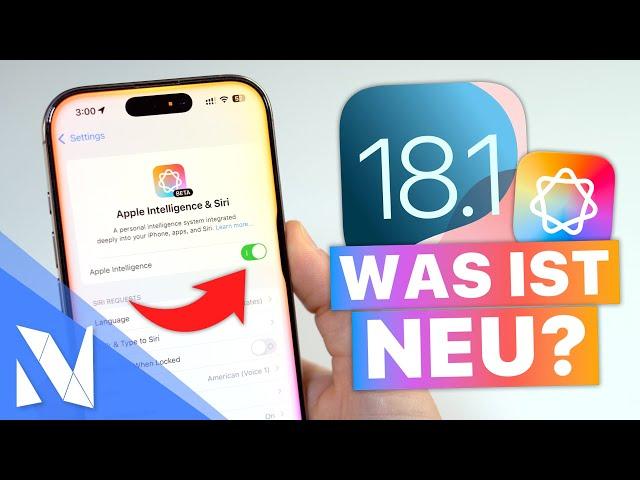 iOS 18.1 ist da - Was ist neu? - MEHR als nur Apple Intelligence! | Nils-Hendrik Welk