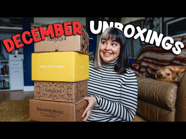 December Book Unboxing! Illumicrate, Fairyloot & GSFF! 2025