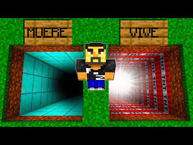 ¡NO ELIJAS EL AGUJERO EQUIVOCADO EN MINECRAFT!