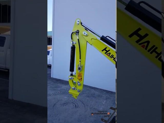 1T Haihong Mini Excavator Swing Boom & Adjustable Tracks