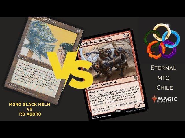 Mono Black Helm Vs RB Aggro [Legacy Gameplay]