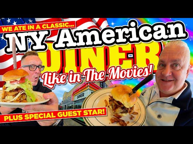 We ATE in a CLASSIC AMERICAN DINER in New York straight out of the MOVIES! (PLUS Special Guest Star)