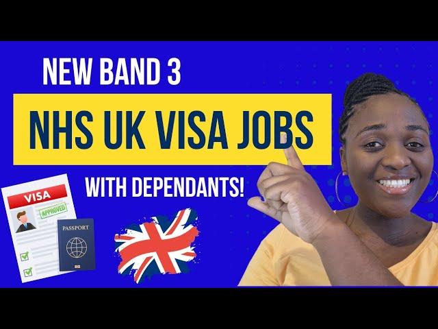 Band 3 NHS UK Jobs Giving Visa Sponsorship, to Move With Family