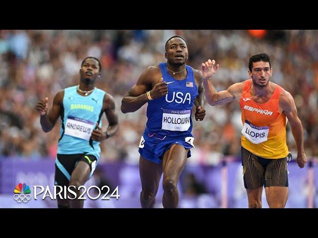 Grant Holloway leaves field IN THE DUST with blazing 110m hurdle semi | Paris Olympics | NBC Sports