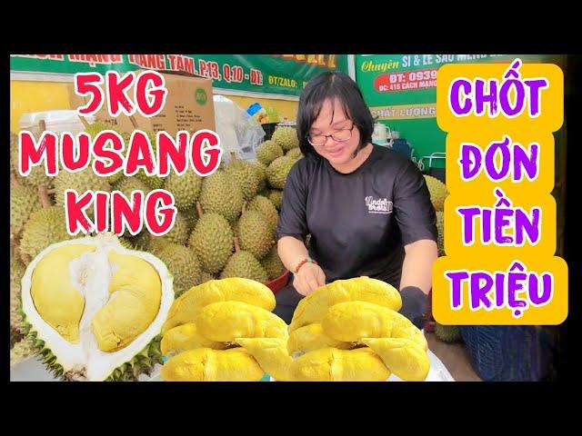 🟠Sáng sớm gặp khách sộp chi tiền triệu chốt 5 trái sầu Musang King.