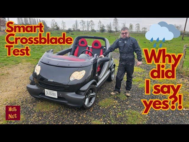 Awful yet hilarious! Smart Crossblade road test, in rainy England. In March...