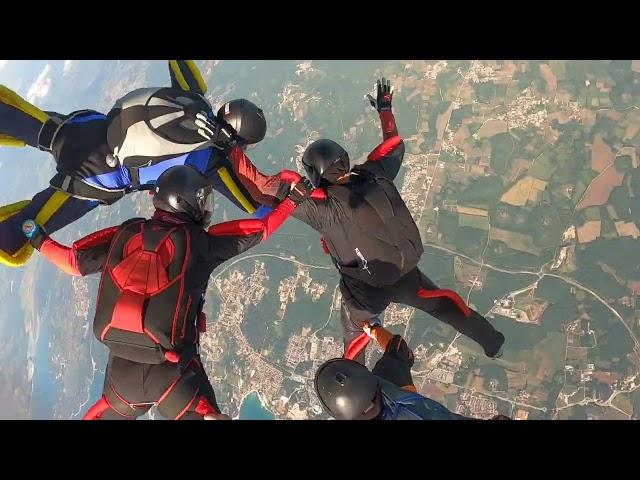 Skydiving tandem group FS 4-way Skydive Croatia