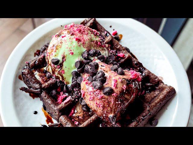 Chocolate & Pistachio flavoured ice cream waffles | Novotel | OMR | Chennai | thedining #shorts