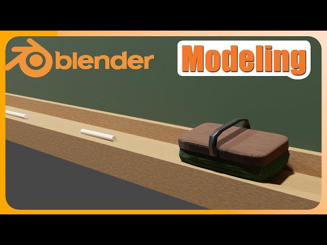 【Blender3.1timelapse】超手抜きモデリングで黒板消しを創る