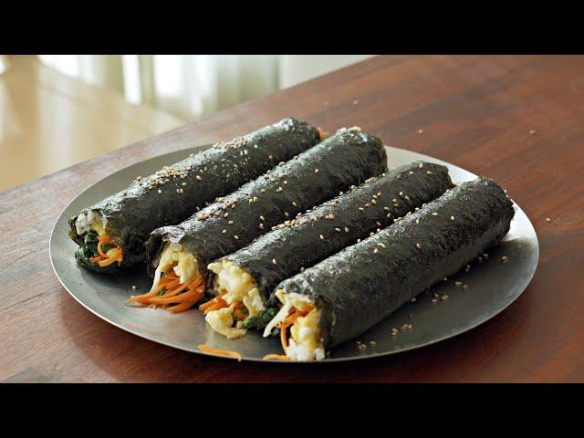 A new way to make gimbap‼️ It's faster and easier.