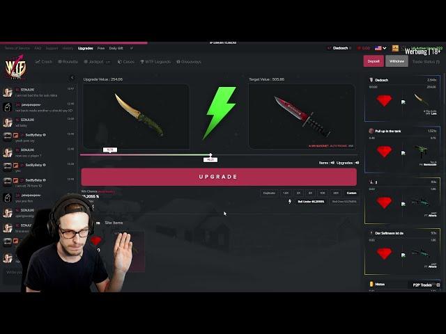 die UPGRADE Folge  CSGO Gambling [18+]