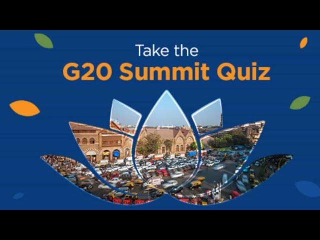 G 20 summit quiz || my gov || my gov quiz || my gov task || my gov blog || my gov certificate