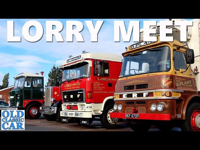 Old lorries meet at the Midway Truckstop | Fodens, ERFs, Leylands & other classic 1930s-1980s trucks