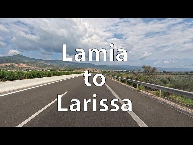 [4K] Driving from Lamia to Larissa (GR)