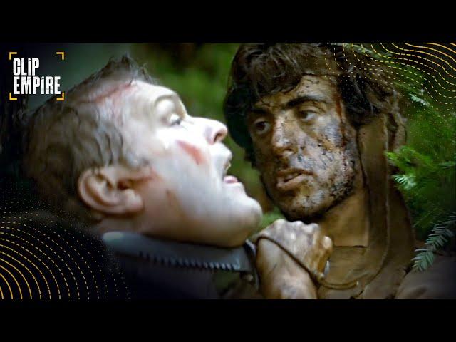 Rambo Fights The Search Party | First Blood