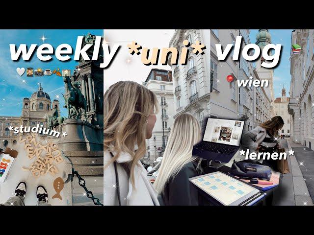 uni vlog *week in my life* ‍| lernen, studium, wien