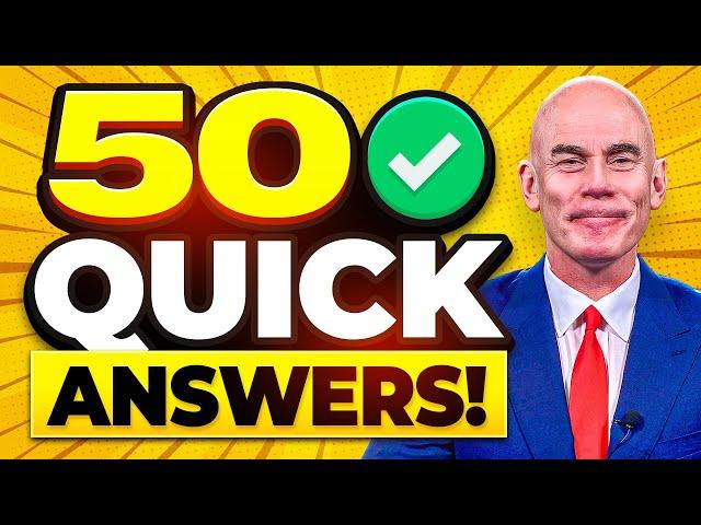 50 'QUICK ANSWERS' to TOUGH INTERVIEW QUESTIONS!