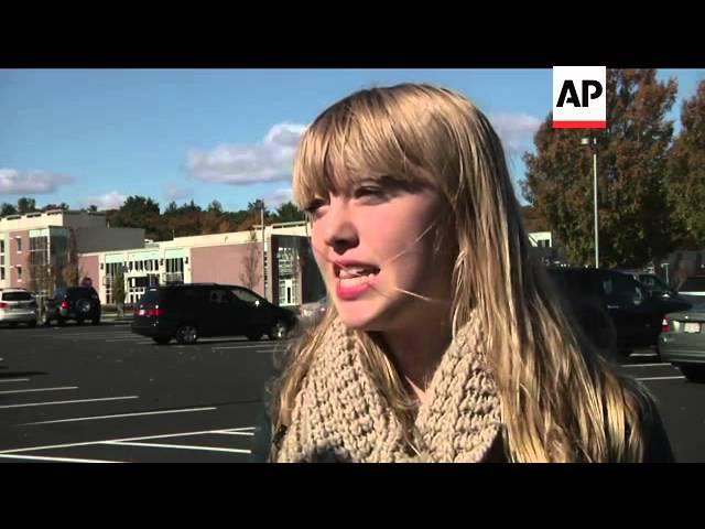 Students at Danvers High School in Massachusetts created a makeshift memorial in honor of their slai