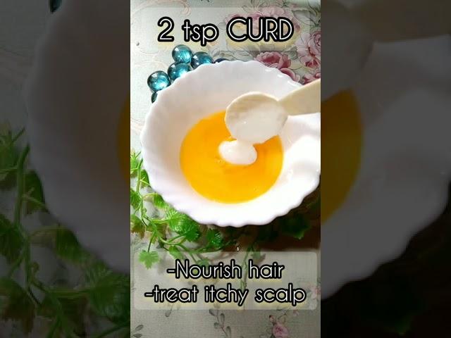 Egg hair growth mask | straight hair in just 1 use | hair growth challenge | hair growth mask