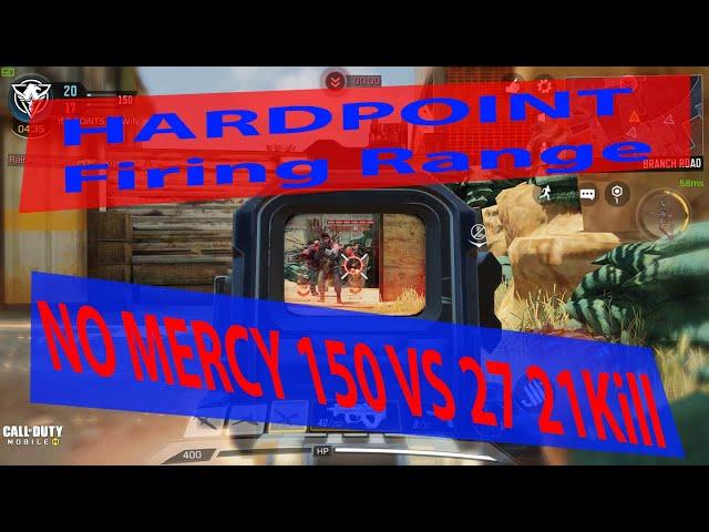 Call Of Duty Mobile COD Mobile CODM Level 150 Max Hardpoint Firing Range 150 Vs 27 with 21 Kill
