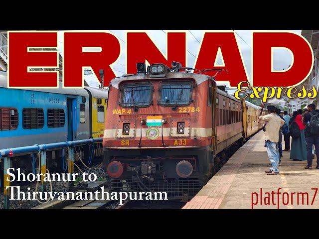 Shoranur to Thiruvananthapuram Central by Ernad Express | Video 306 | Train Journey