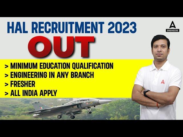 ️HAL Recruitment 2023 Notification Out | HAL Notification 2023 | HAL Jobs 2023 | HAL Vacancy 2023