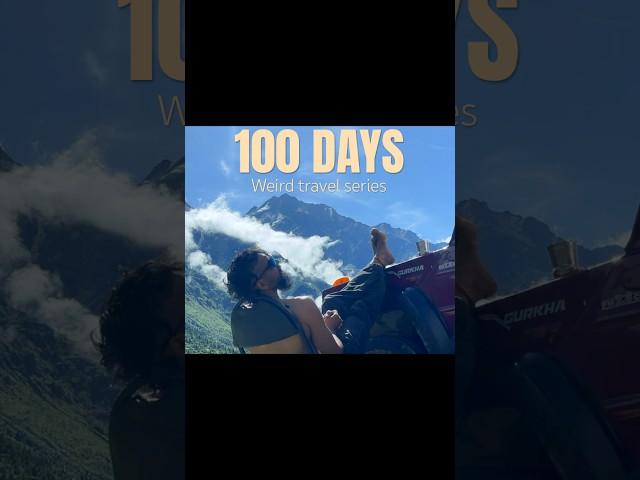 I am on a ‘100 DAYS’ challenge. I will be on roads living in my camper recording every day. #travel