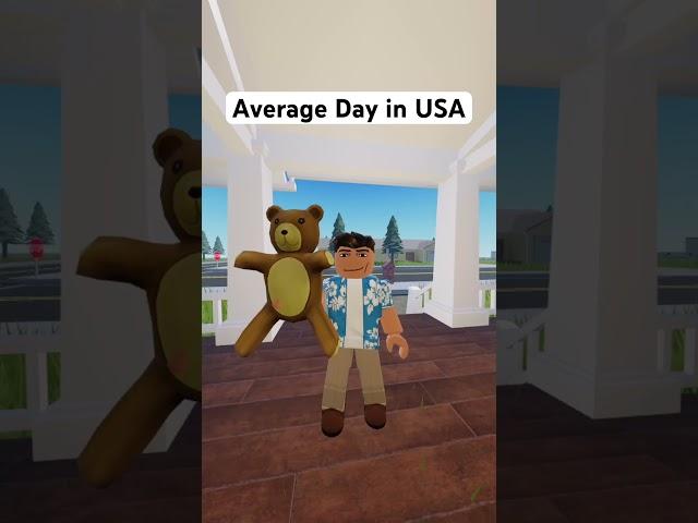 Average day in USA #roblox #meme #doorbellcam