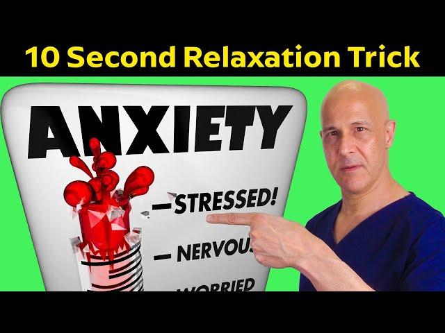 10 Second Relaxation Trick Stops Stress & Anxiety | Dr. Mandell