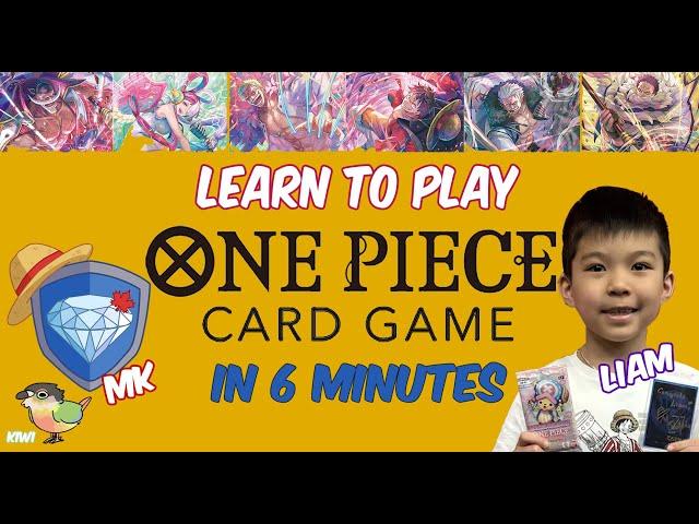 How to Play One Piece Card Game (OPTCG) Learn to Play In About 6 Minutes!