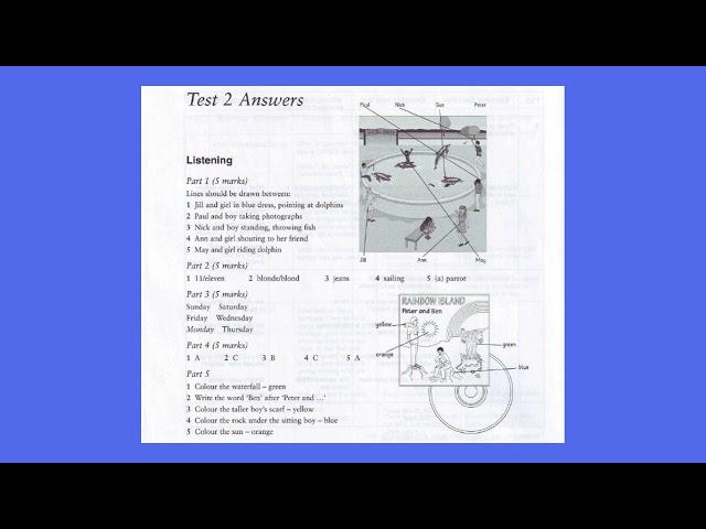 [Answers] Movers 3 | Test 2 | All English 4U