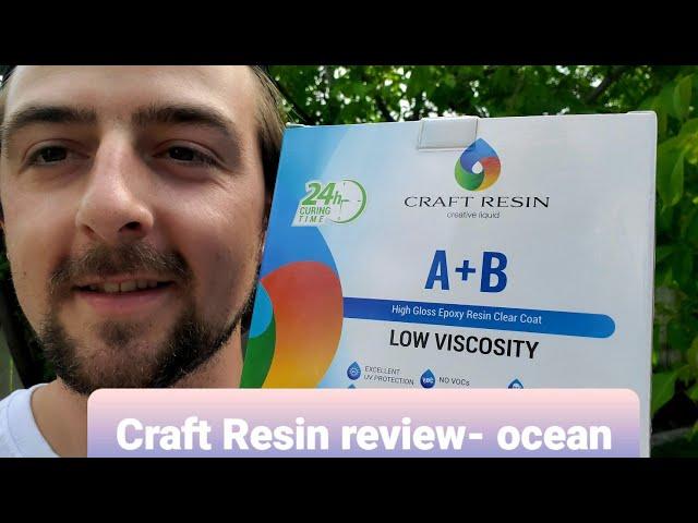 CRAFT RESIN Review- Live edge ocean pour.