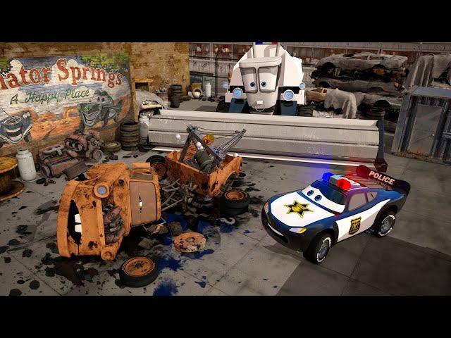 Who Killed Tow Mater?  Police McQueen  Future Cars