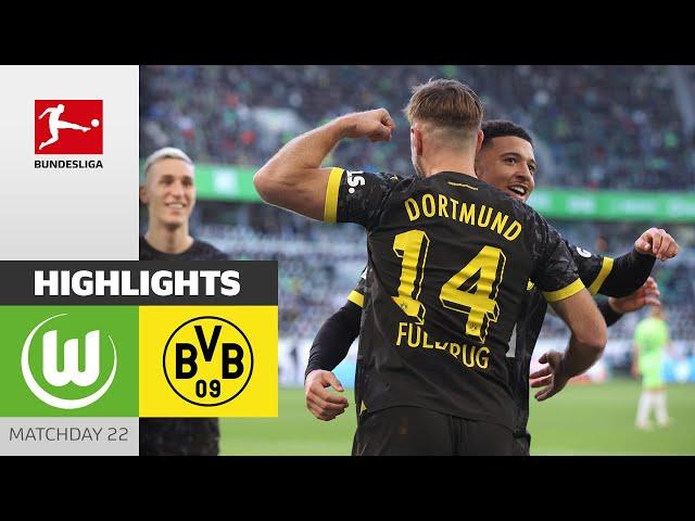 Füllkrug's Goal Can't Seal The Win | Wolfsburg - Dortmund 1-1 | Highlights | MD 22 – BuLi 23/24