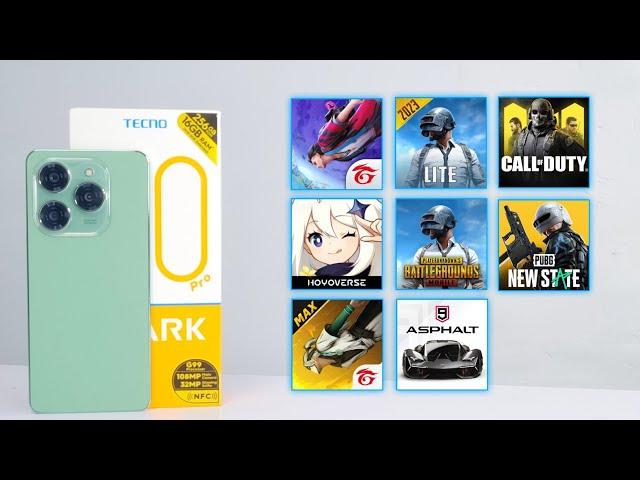 Tecno Spark 20 Pro 8+ Games Test - Genshin Impact/Asphalt 9/PUBG/New State/COD/Free Fire - G99