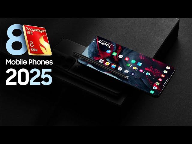 TOP 8 NEW Upcoming Smartphones with Snapdragon 8 Elite CPU 2025/24!