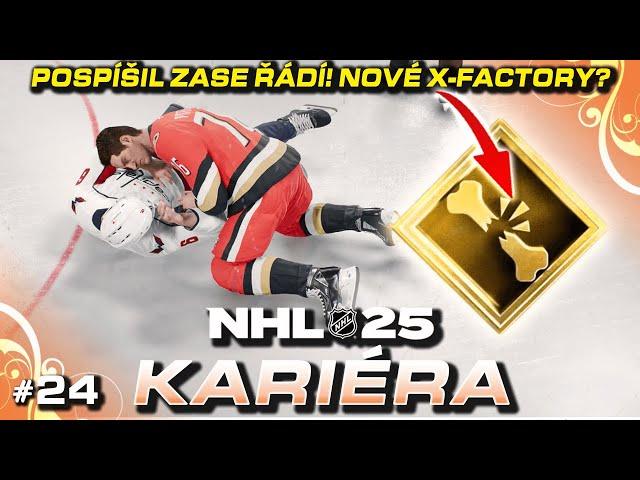 Pospíšil Zase Řádí! Nové Xfactory? Bitva s Caps #24 | NHL 25 CZ Let's Play (Kariéra / Franchise)