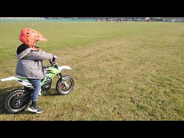 XTM Pro Rider 500w 36v Electric Dirt Bike - Conor Tries Speed 3