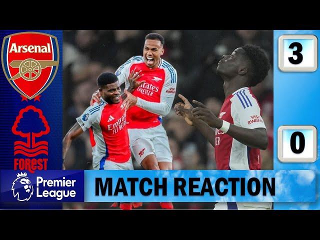 Partey & Saka Wonder Strikes !! Arsenal 3 - 0 Nottingham Forest | Match Reaction !!!