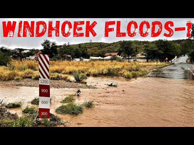 Breaking! Rainy season started with flooded rivers in Windhoek Namibia, southern Africa-1