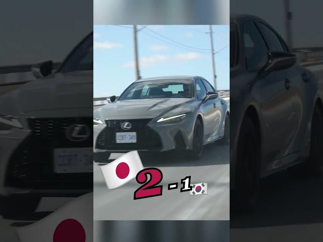 Japan vs Korea Cars #shorts #sportscars #carsvs #supercars