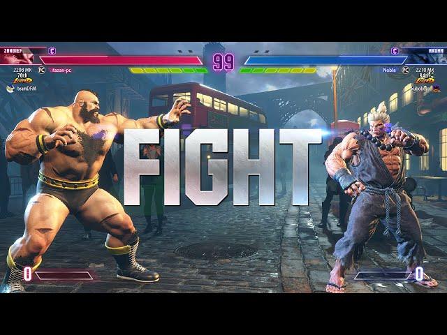 Street Fighter 6  Itazan (Zangief) Vs Noble (Akuma)  SF6 High Level Matches!