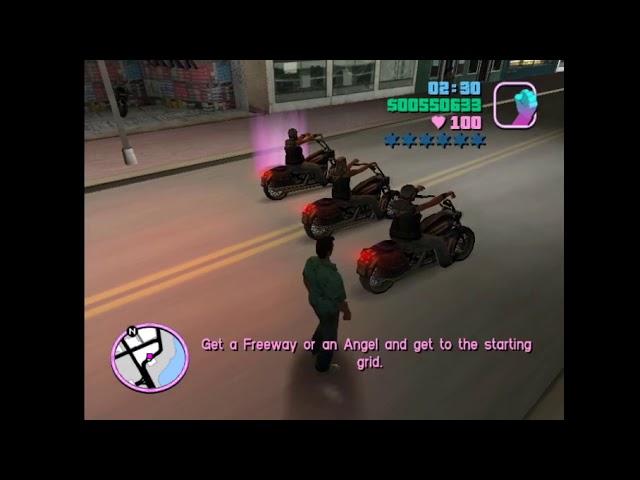 GTA Vice City Mission Alloy Wheels of Steel Bike Race #GTA