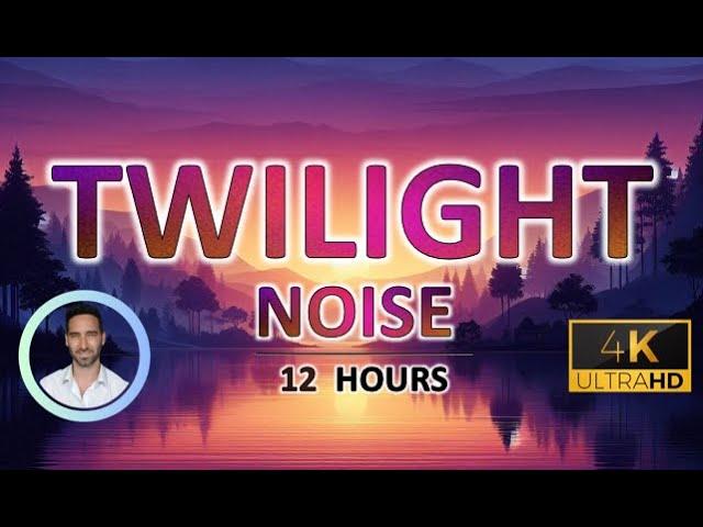 Calming Twilight Noise for Rapid Deep Sleep | 12 Hours | BLACK SCREEN | Tinnitus & Anxiety Relief